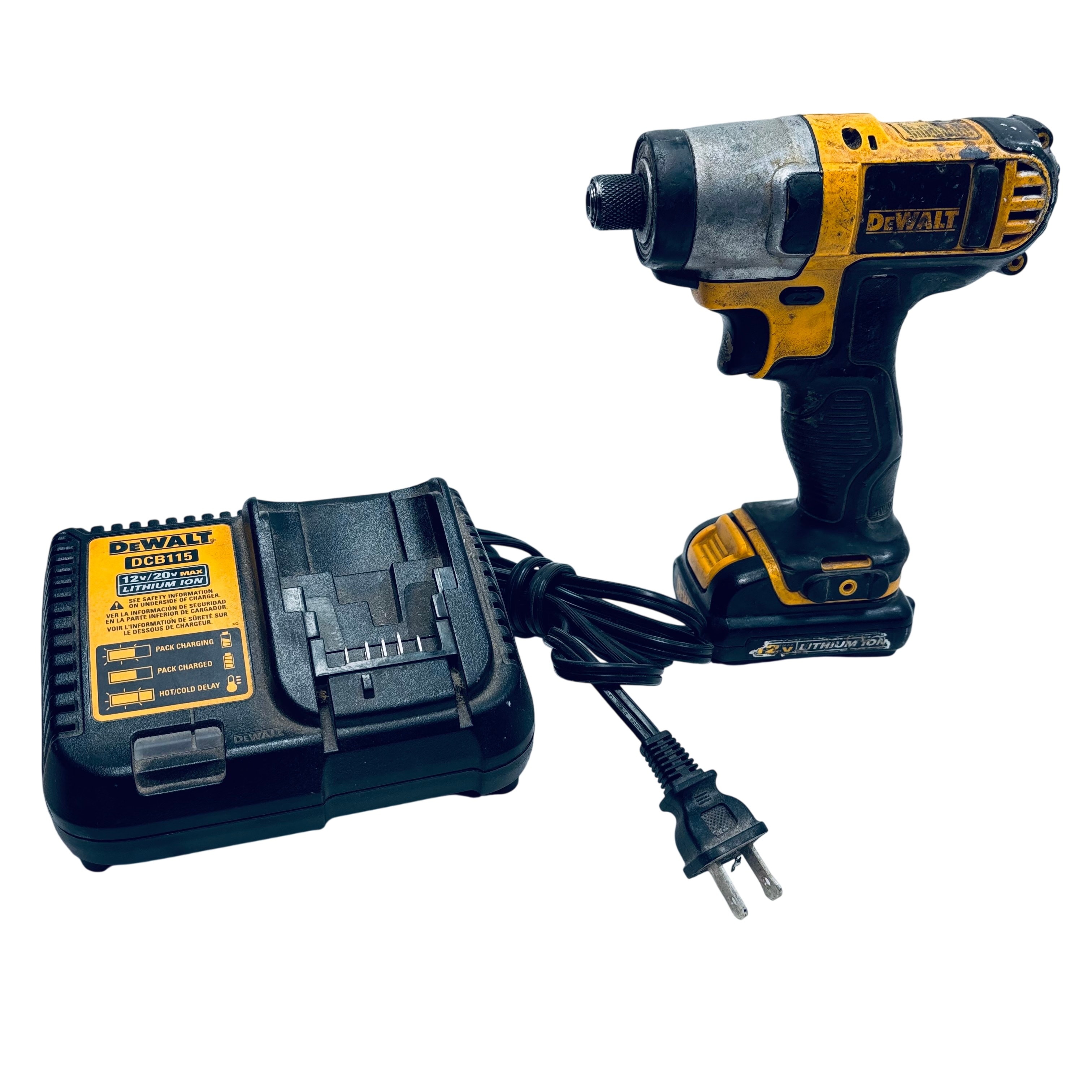 DEWALT 得偉 DCF815 12V MAX 鋰電衝擊起子機連充電器套裝(三角度)