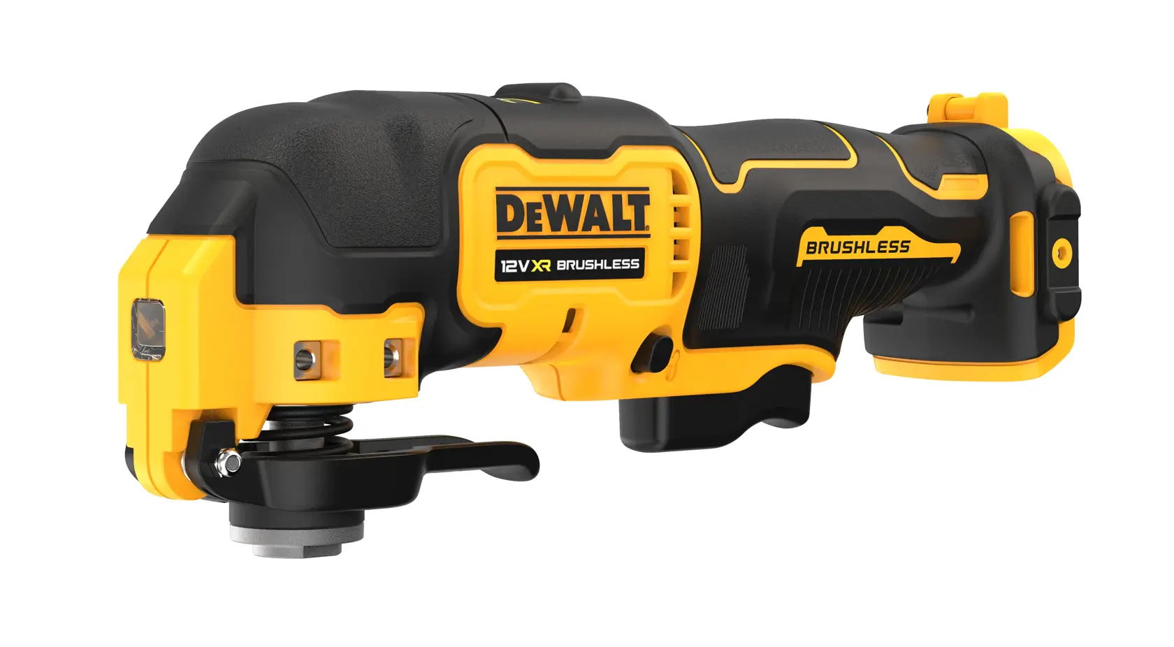 DEWALT 得偉 DCS353N 12V MAX 無碳刷磨切機(側面)