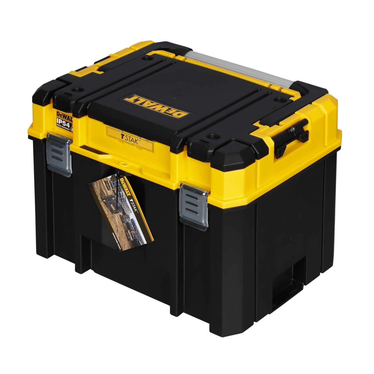 DEWALT 得偉 DWST83343-1 TSTAK 2.0 深型工具箱(側面斜視)