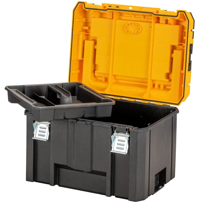 DEWALT 得偉 DWST83343-1 TSTAK 2.0 深型工具箱(打開內部及內托盤)