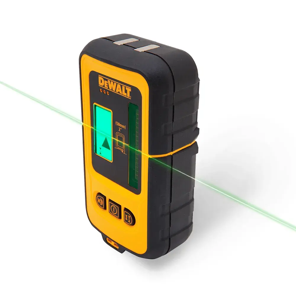 得偉 DEWALT DW0892G 綠線雷射接收器 顯示綠色雷射線(斜側面)