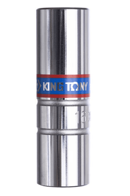 KING TONY 463516M 1/2-inch Drive 16 mm Rubber Spark Plug Socket