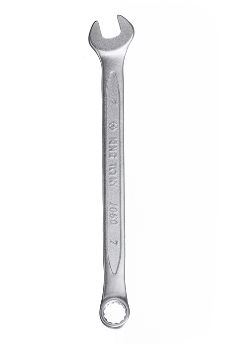 KING TONY 金統立 1060-07 7 mm 公制梅開扳手完整正面,實品刻有7尺寸標記