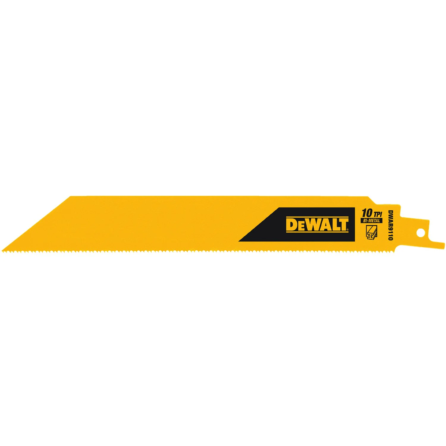 DEWALT 得偉 DWAR9110 9吋 10T 雙金屬軍刀鋸片(鐵工)單片正面