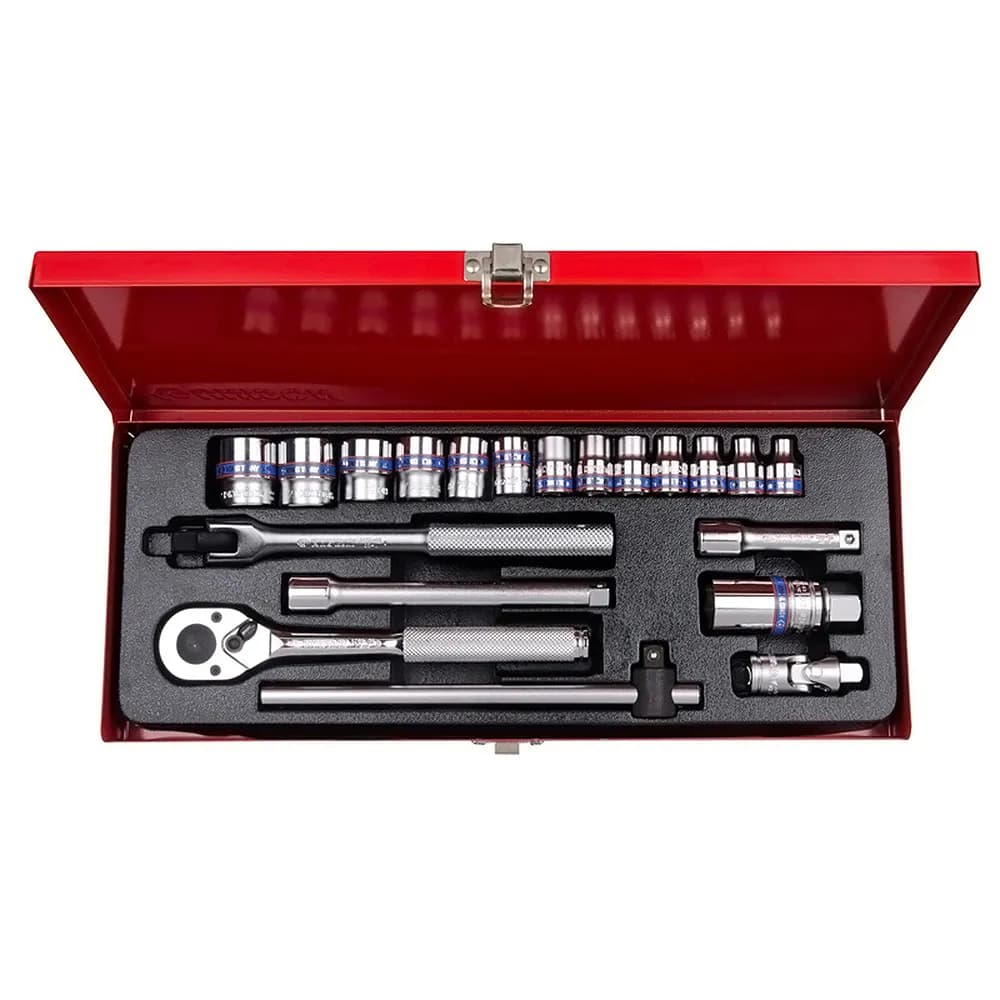 KING TONY 3520MR10 3/8-Inch 20-Piece Metric 6-Point Socket Set