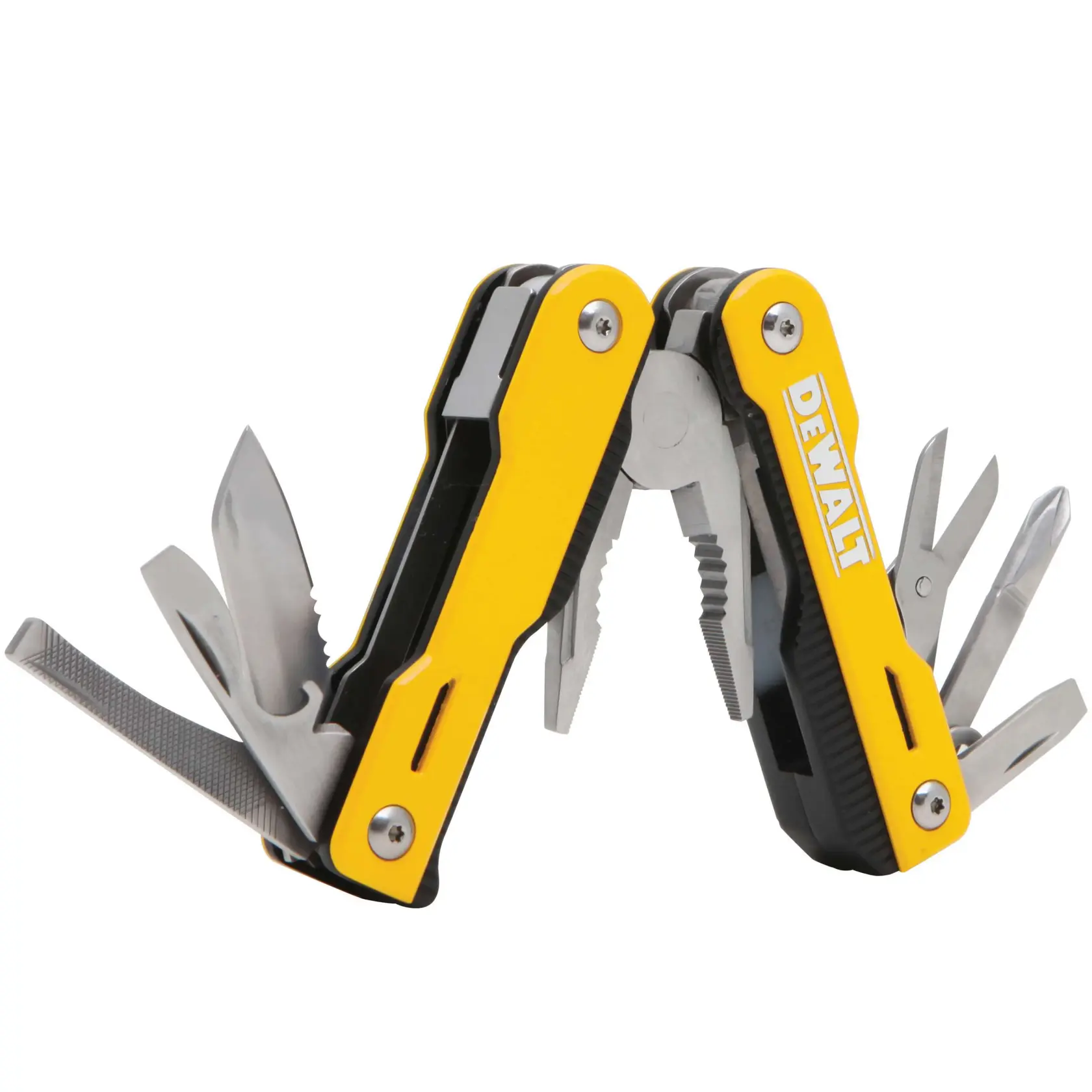 DEWALT 得偉 DWHT71843 16件多功能折疊刀(工具全展開側視)