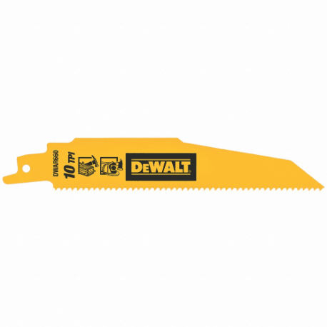 DEWALT 得偉 DWAR660 6" x 10T 雙金屬破壞型軍刀鋸片(鐵工)