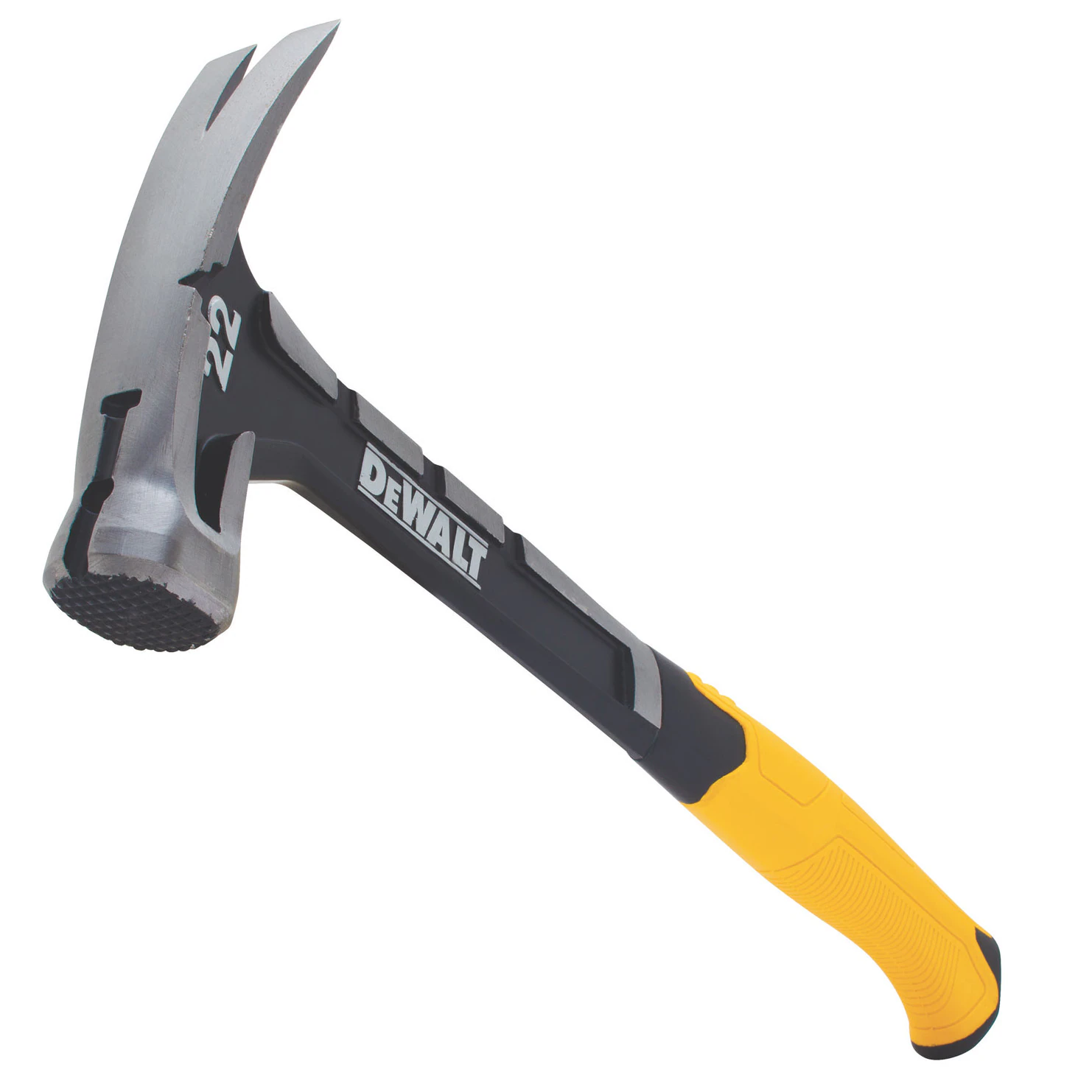 DEWALT 得偉 DWHT51064 22安士一體成型羊角鎚(斜角正面)
