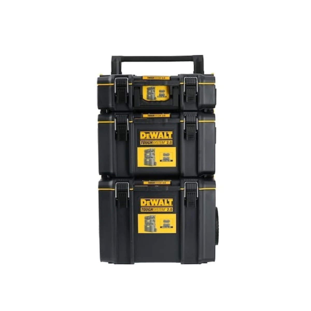 DEWALT 得偉 DWST83402-1 硬漢2.0 三件套工具收納套裝(正面)