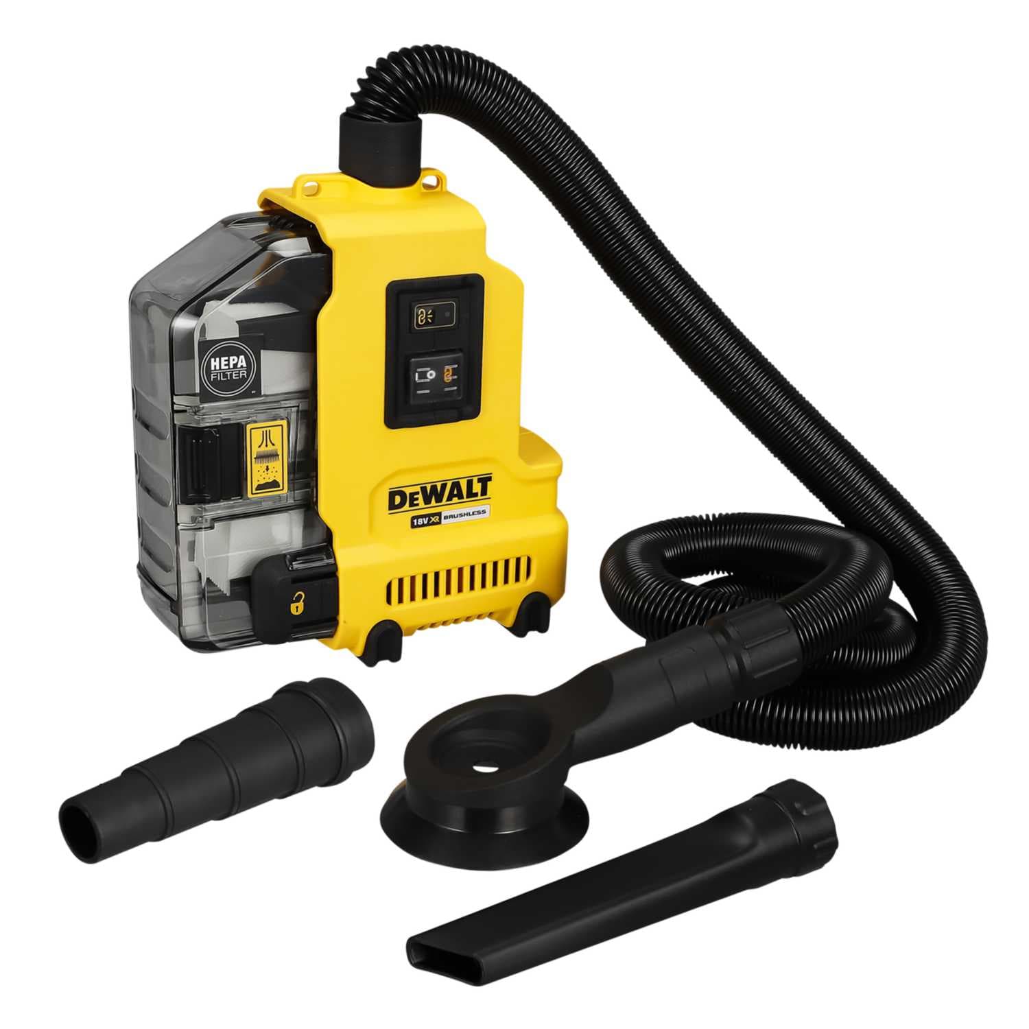 DEWALT 得偉 DWH161N 18/20/60V 無碳刷鎚鑽集塵器(空機)