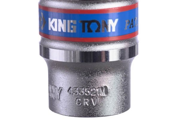 KING TONY 21 mm 同款套筒刻字近照,可見 433521M 與 CR-V;僅示意工具外形,本款單顆販售