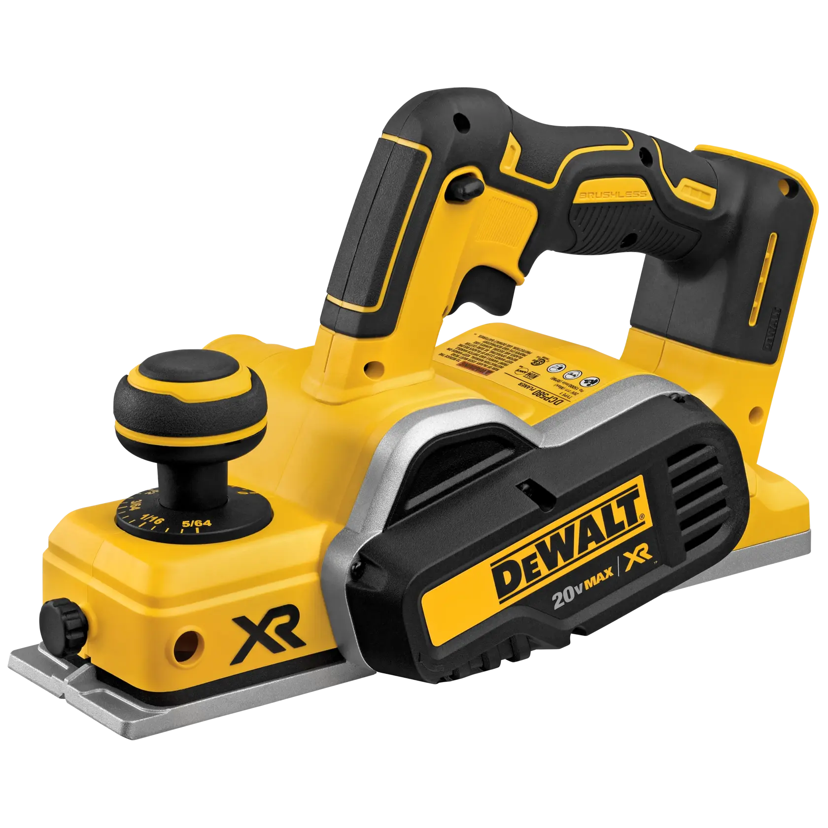 DEWALT 得偉 DCP580B 20V MAX XR 無碳刷電刨刀(空機)三角度外觀