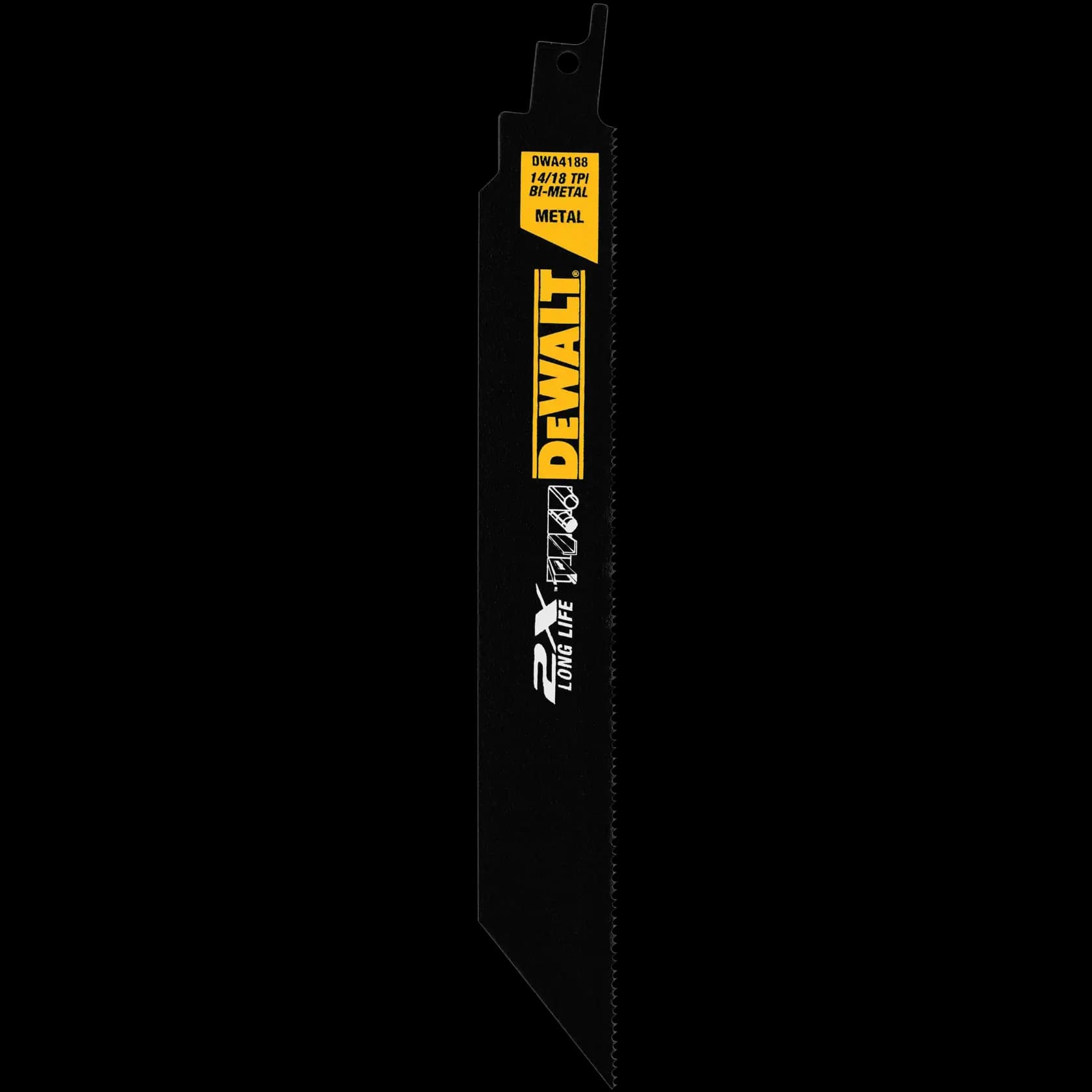 DEWALT 得偉 DWA4188 8" 2X 雙金屬鐵工用軍刀鋸片 14/18T
