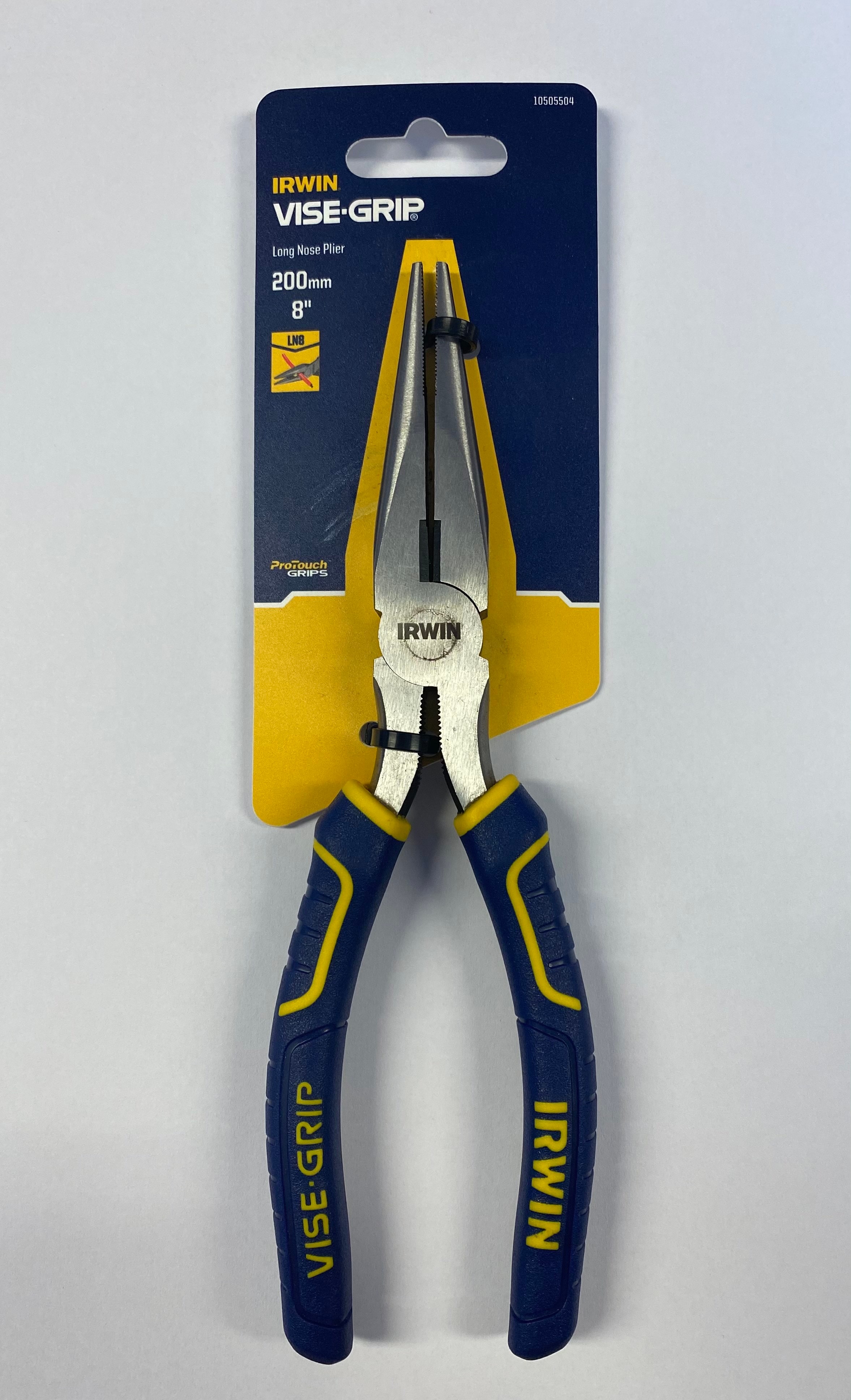 IRWIN VISE-GRIP 10505504 8吋尖嘴鉗200mm(正面,連包裝)