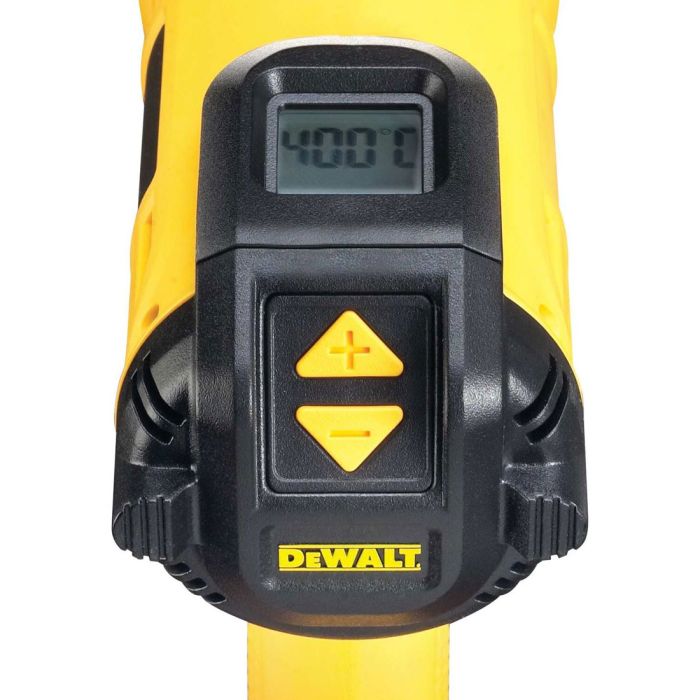 DEWALT 得偉 D26414 熱風槍 LCD 數位顯示及溫度調節按鍵 細節