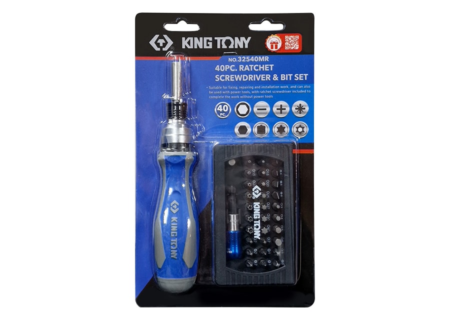KING TONY 金統立 32540MR 40件式伸縮棘輪螺絲起子組完整包裝