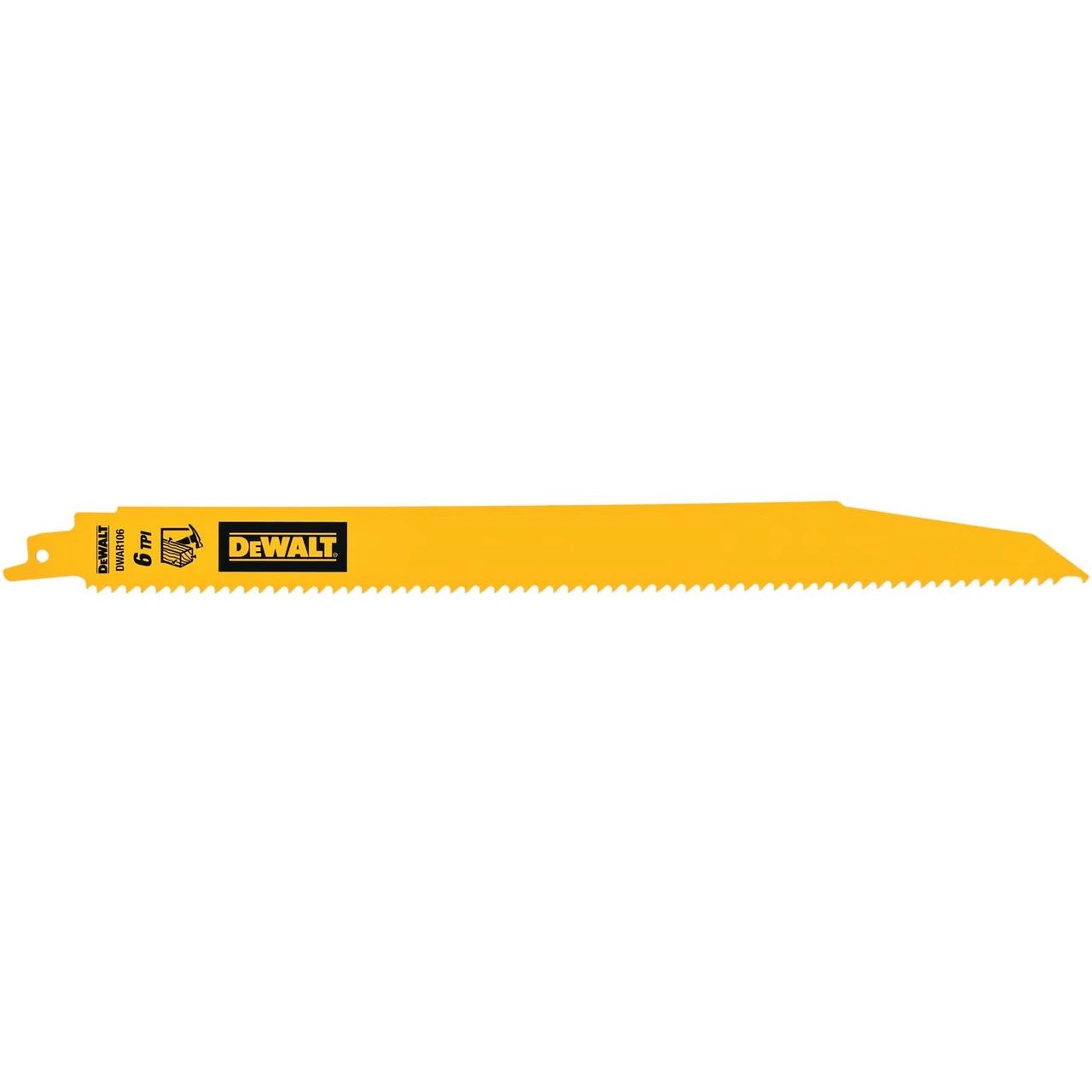 DEWALT 得偉 DWAR106 12吋6T雙金屬破壞型軍刀鋸片(側面)