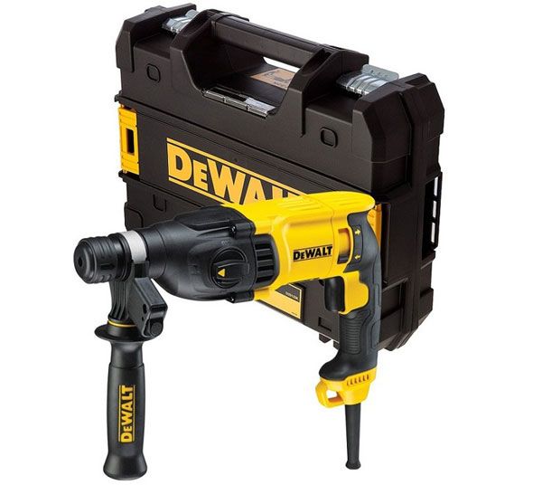 DEWALT 得偉 D25132K 四溝二用電鎚鑽連工具箱(三角度)