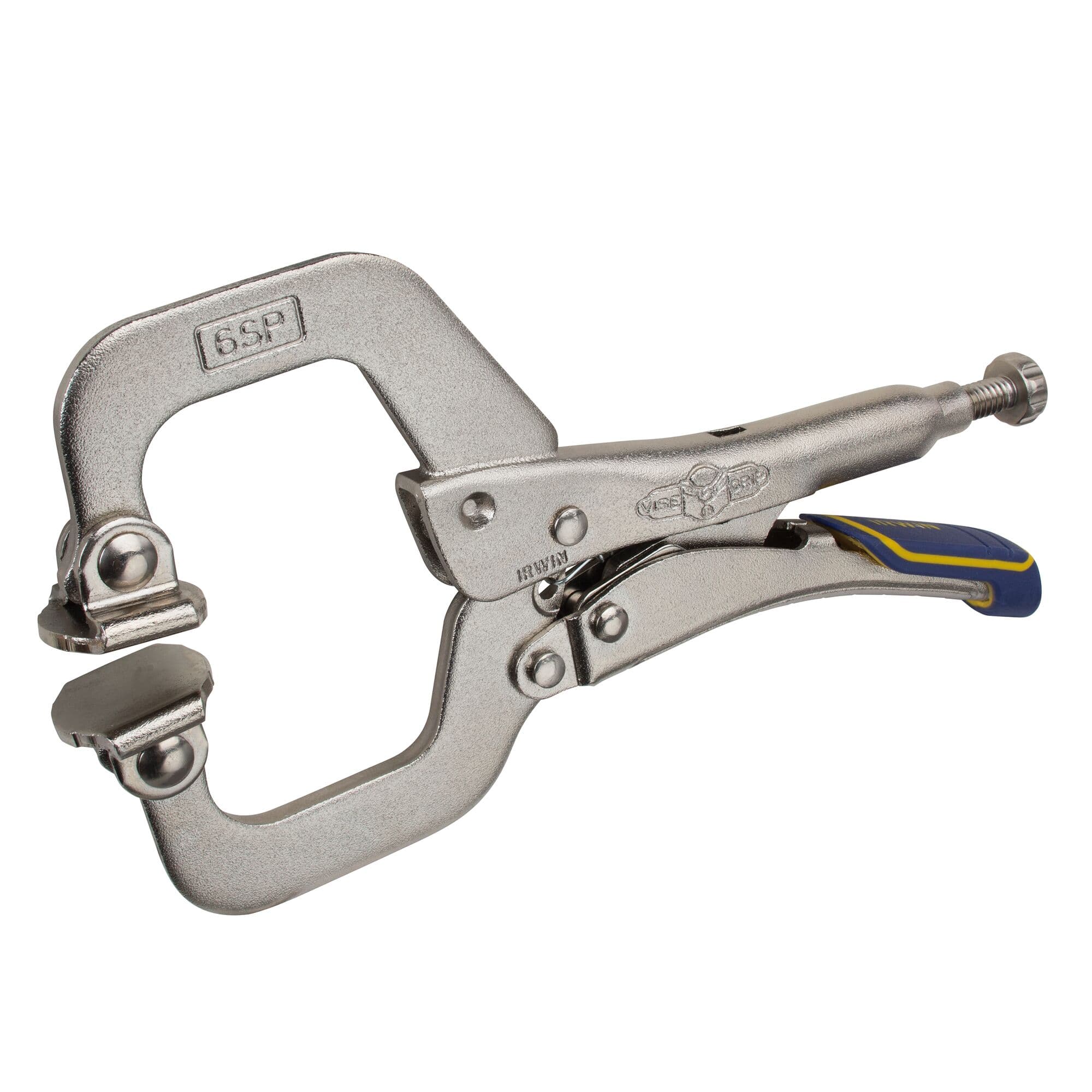 IRWIN 6SP-IRHT82587 6SP Quick-Release 6" C-Clamp Locking Pliers with Feet