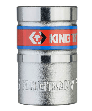 KING TONY 433022S 11/16 英吋標準套筒側面;品牌來源頁標示 433022SR,同組實物近照刻有 433022S;本款為 1/2 英吋驅動、單顆出售