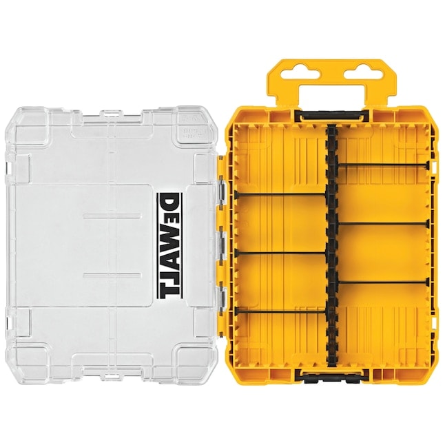 DEWALT 得偉 DWAN2190S 迷你型起子頭收納盒(空盒)開蓋及內部間隔