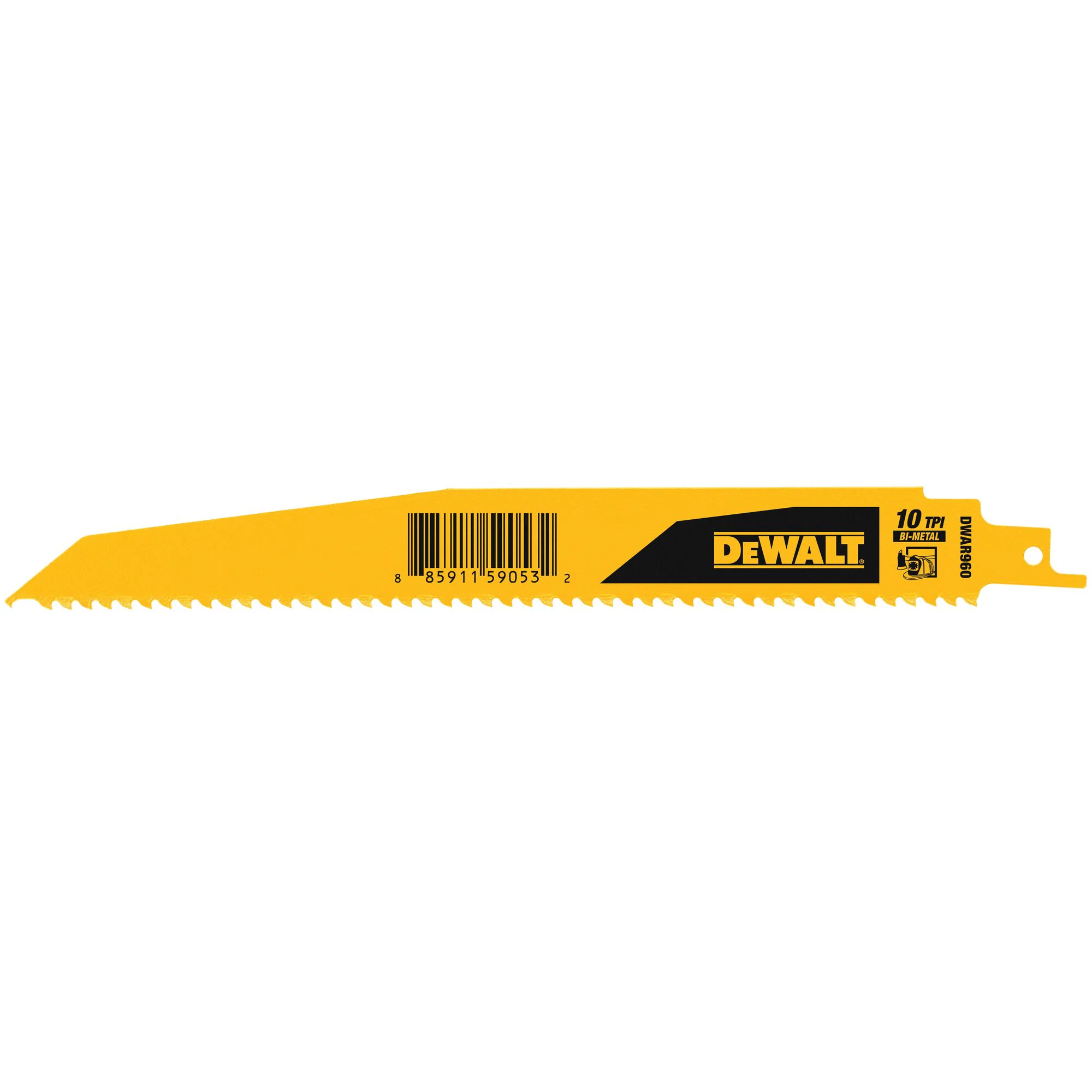 DEWALT 得偉 DWAR960 9" x 10T 雙金屬破壞型軍刀鋸片(鐵工)