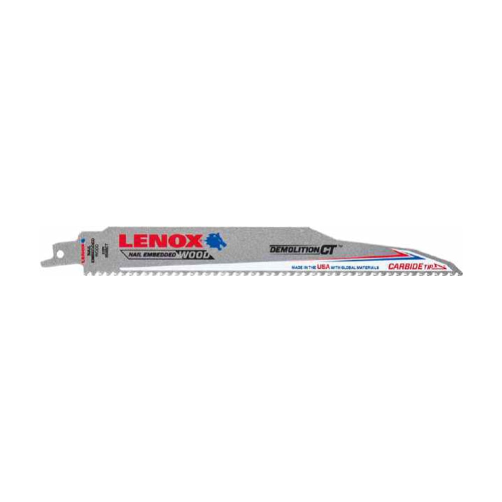 LENOX 狼牌 LE-1832144 50X 碳化鎢鋼軍刀鋸片 229mm 6TPI 白底產品圖
