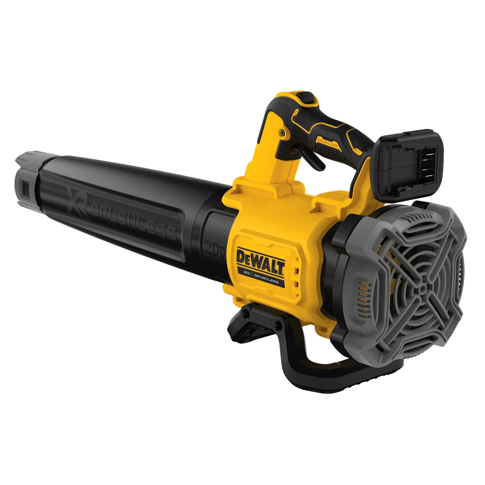 DEWALT 得偉 DCBL722B 20V 無碳刷吹葉機(斜側面)