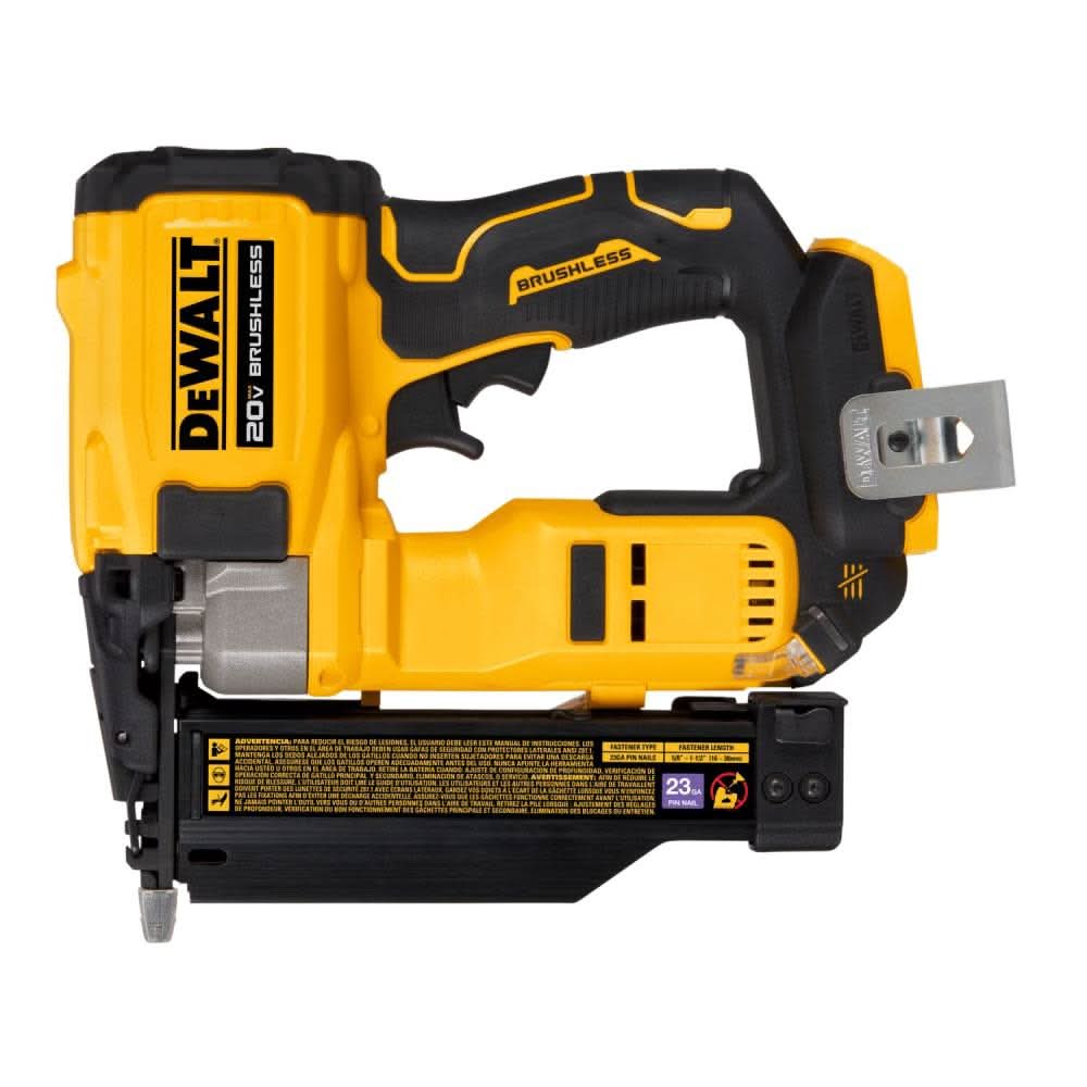 DEWALT 得偉 DCN623B 20V MAX 無碳刷木工釘槍(空機)側面