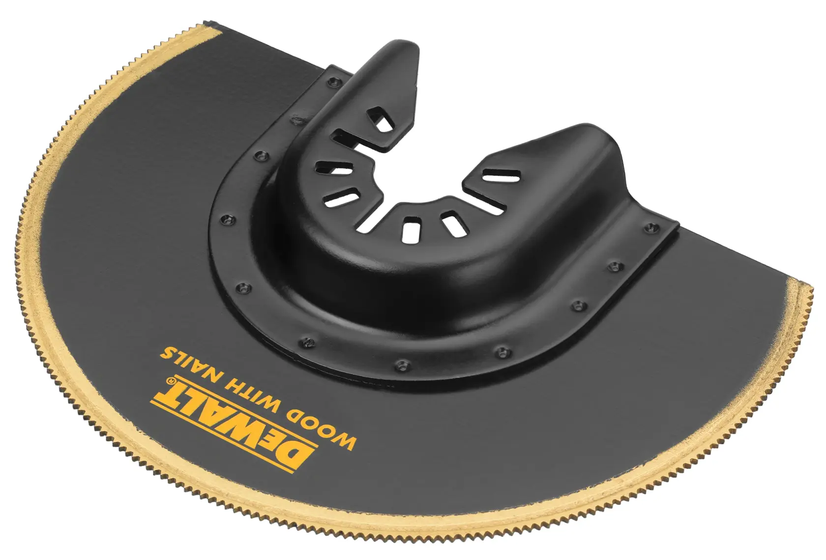 DEWALT 得偉 DWA4213 半圓形鈦塗層刀片(斜角全貌)