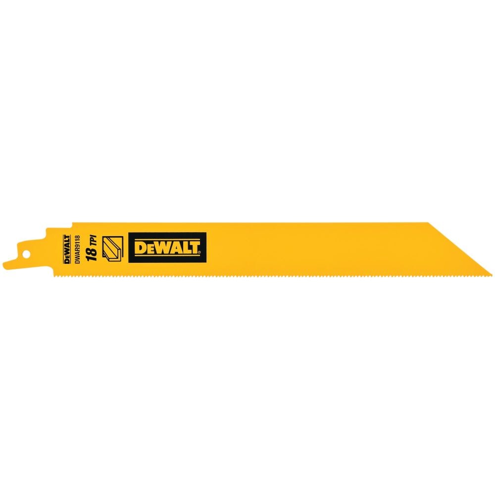 DEWALT 得偉 DWAR9118 9吋 18T 雙金屬軍刀鋸片(正面)