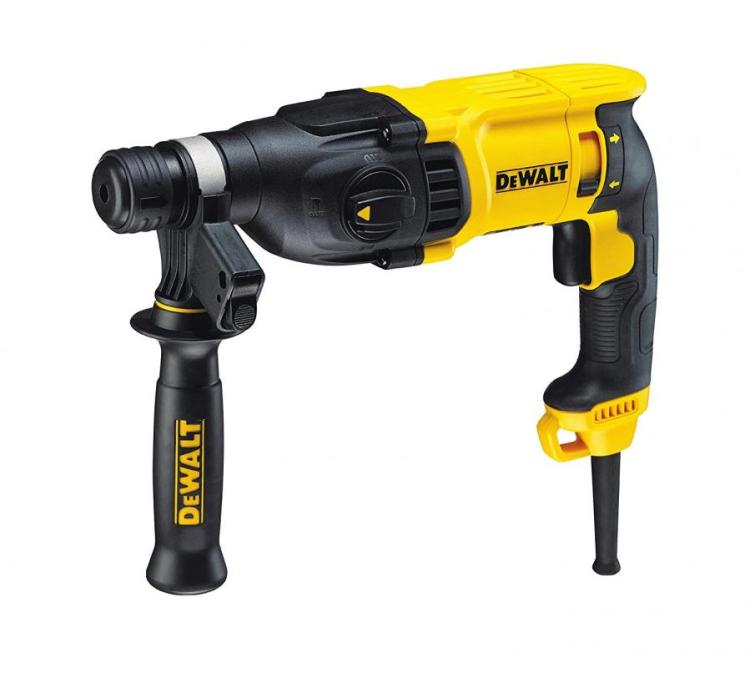 DEWALT 得偉 D25323K 800W 26mm 三用電鎚鑽(斜正面)