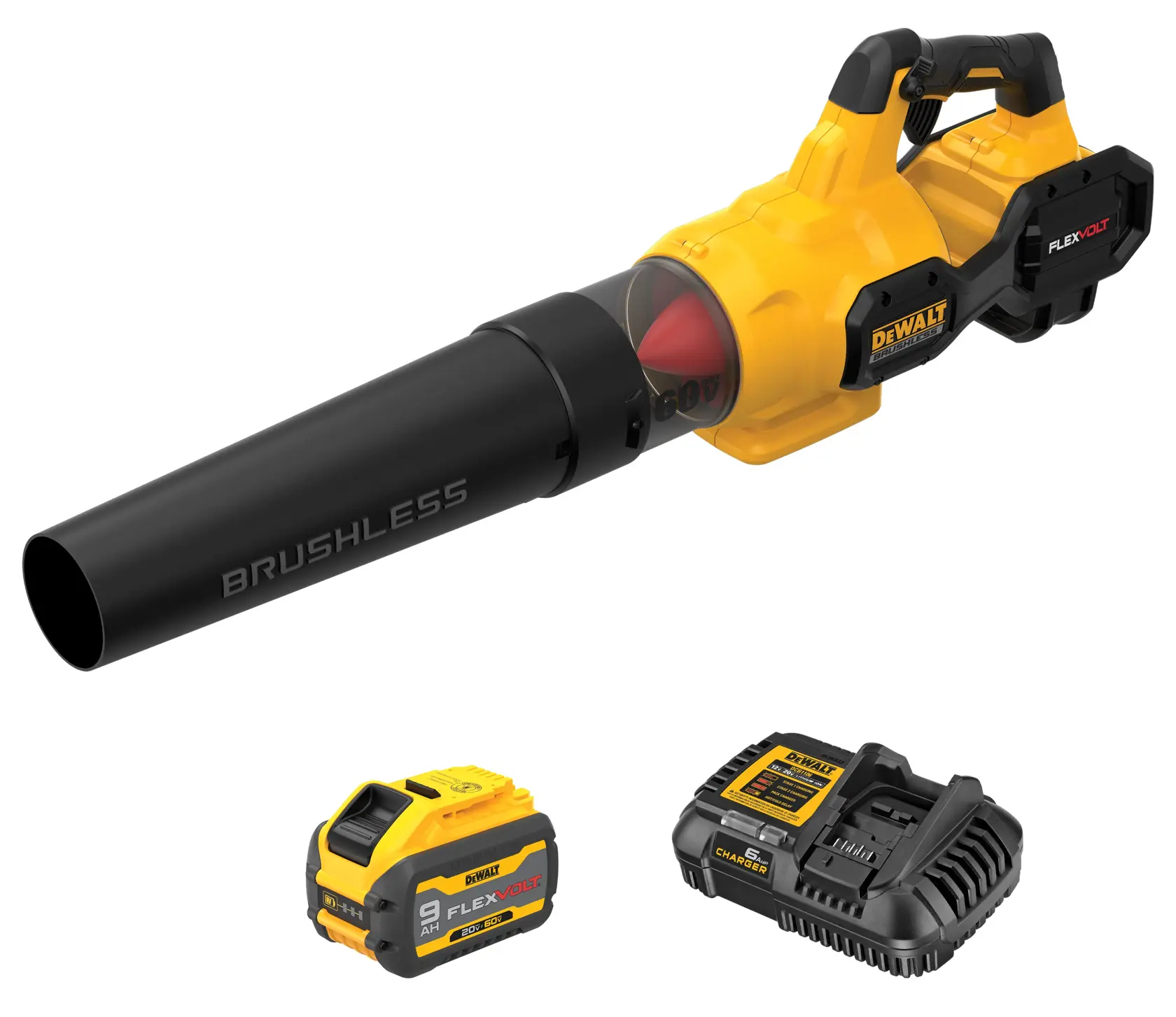 DEWALT 得偉 DCBL772X1 60V 無碳刷渦流式吹風機(三件式套裝,含電池及充電器)