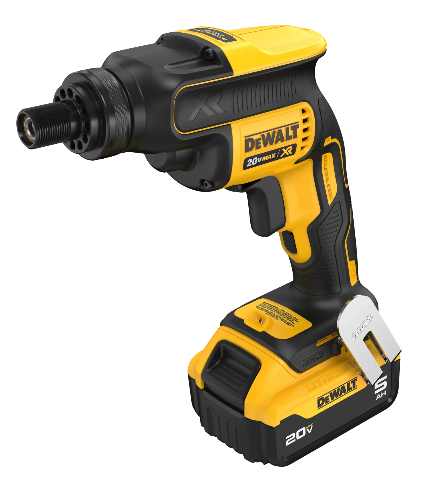 得偉 DEWALT DCF624B 20V 無碳刷螺絲起子機(斜側面)