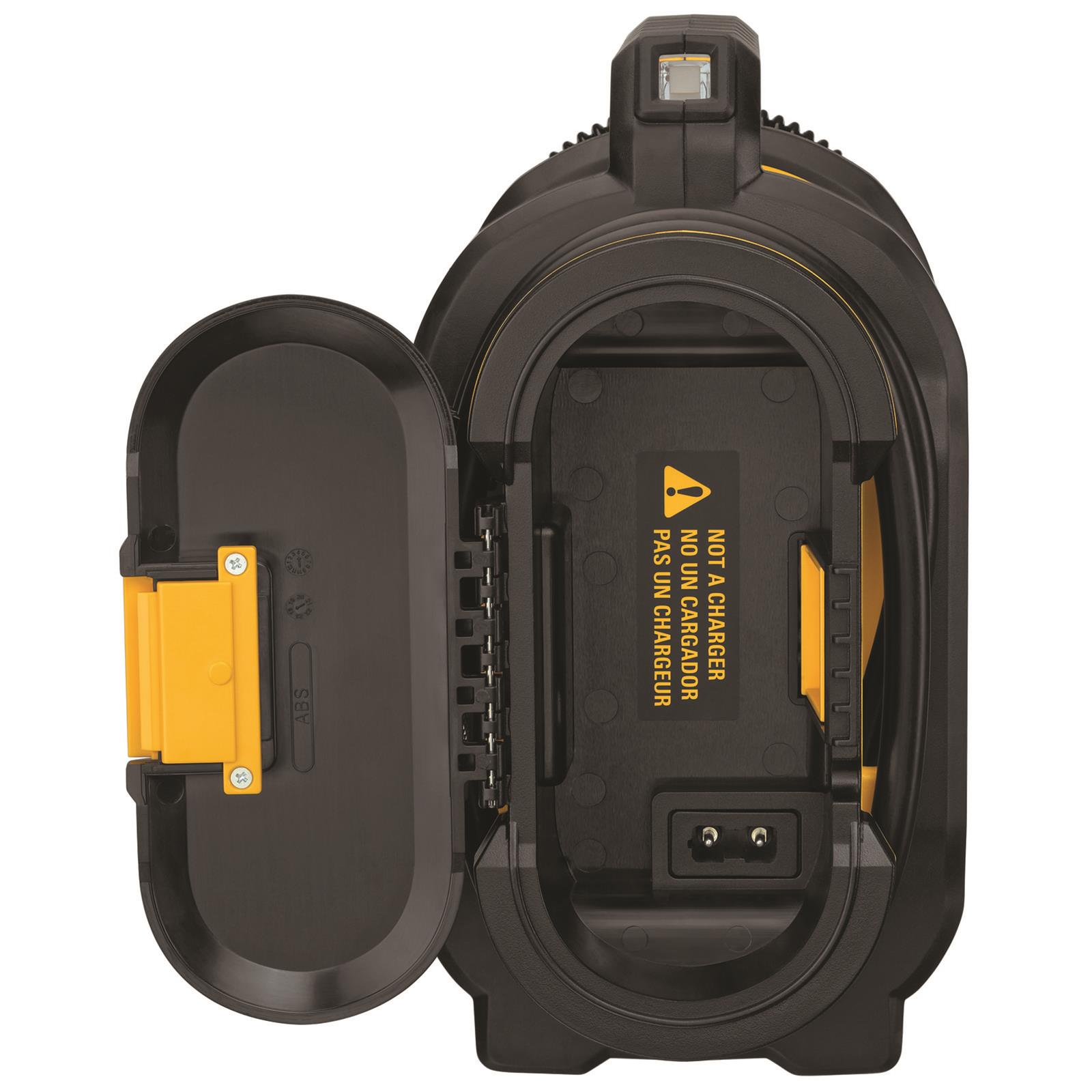 DEWALT 得偉 DCC020IB 20V 充電打氣機(空機)電池槽細節