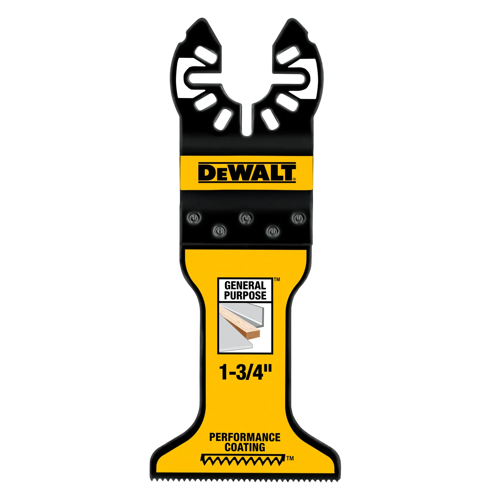 DEWALT 得偉 DWA4204 直切刀片 寬面鈦塗層 木材、釘子用(正面)