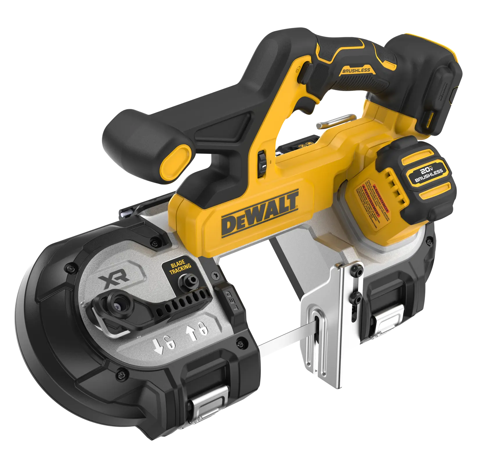 DEWALT 得偉 DCS378B 20V 無刷 86mm 帶鋸機(空機)三角度外觀