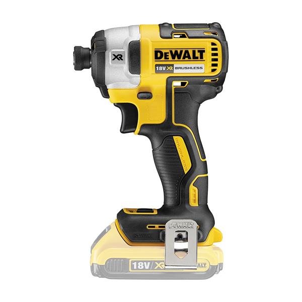 DEWALT 得偉 DCF887 18V XR 無碳刷三段衝擊起子機(側面)