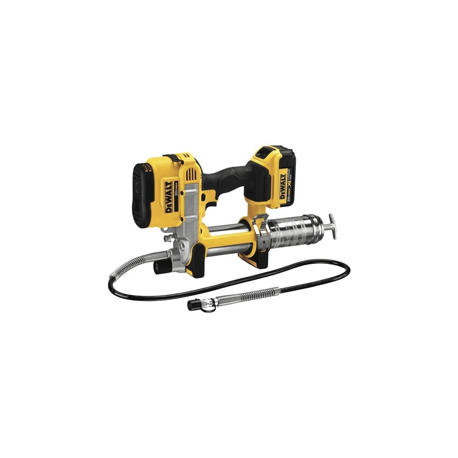 DEWALT 得偉 DCGG571M1K 20V MAX 電動黃油槍(斜角平放連軟管)