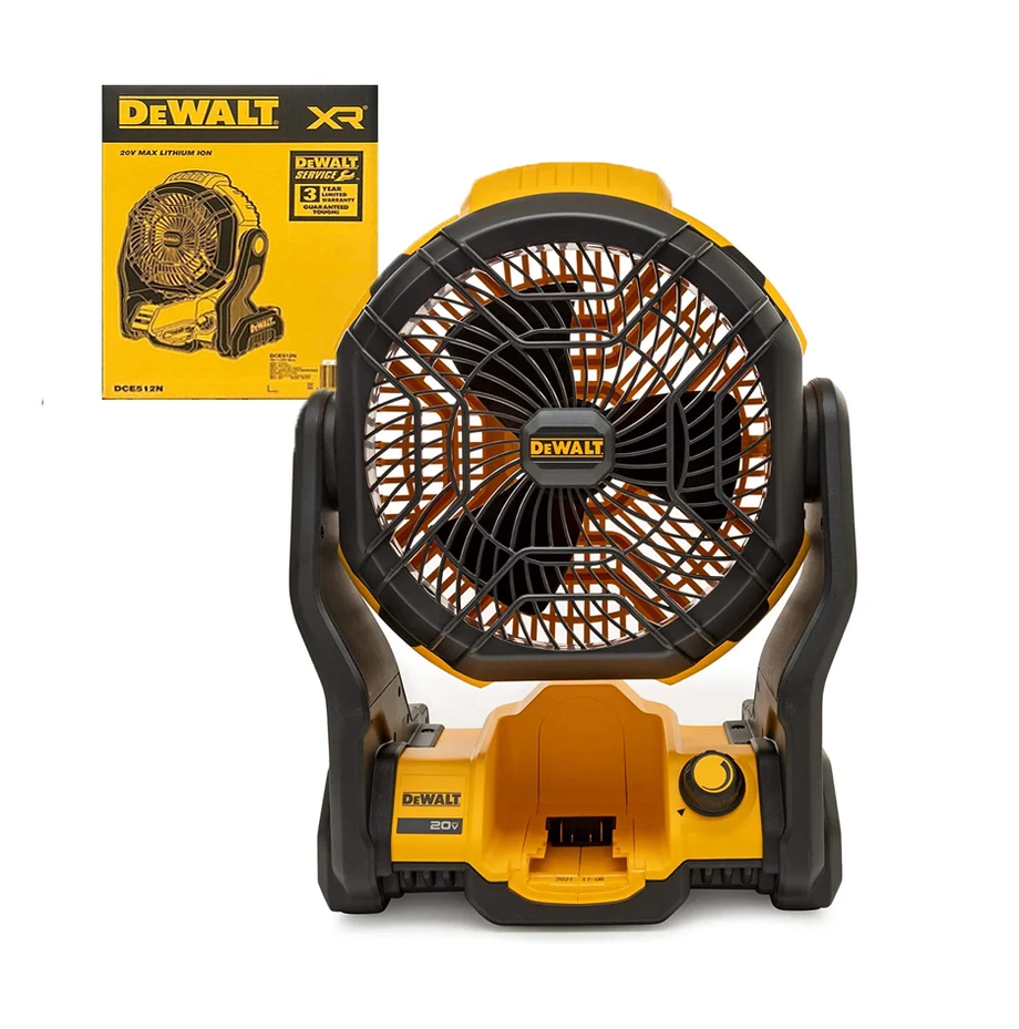 DEWALT 得偉 DCE512N 20V 電風扇 正面(連原廠包裝盒)