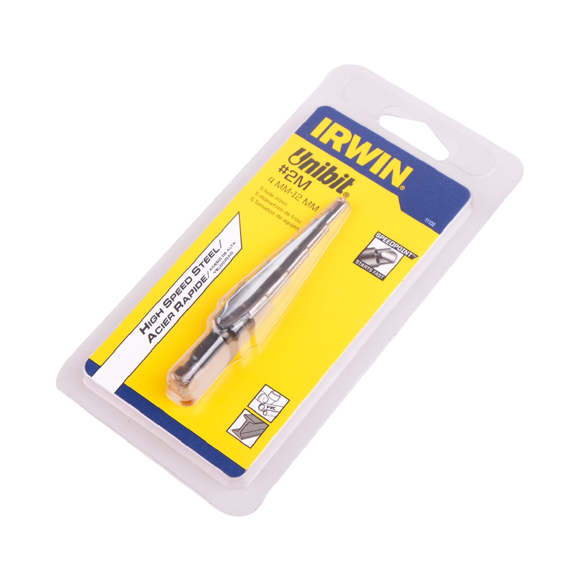 IRWIN Unibit #2M T11102 階梯鑽 4-12mm(包裝正面)