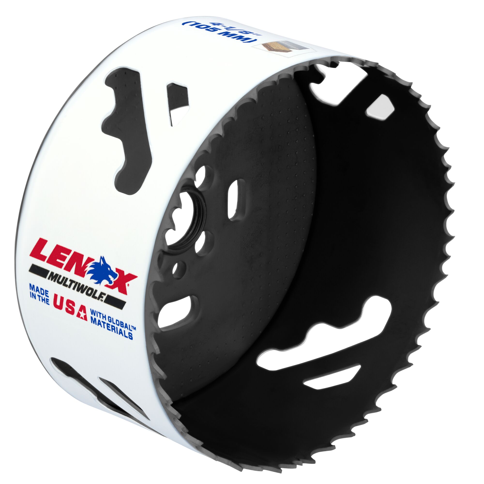 LENOX 狼牌 LE-3006666L T3 雙金屬圓穴鋸刃 4-1/8吋(105mm)白底產品圖