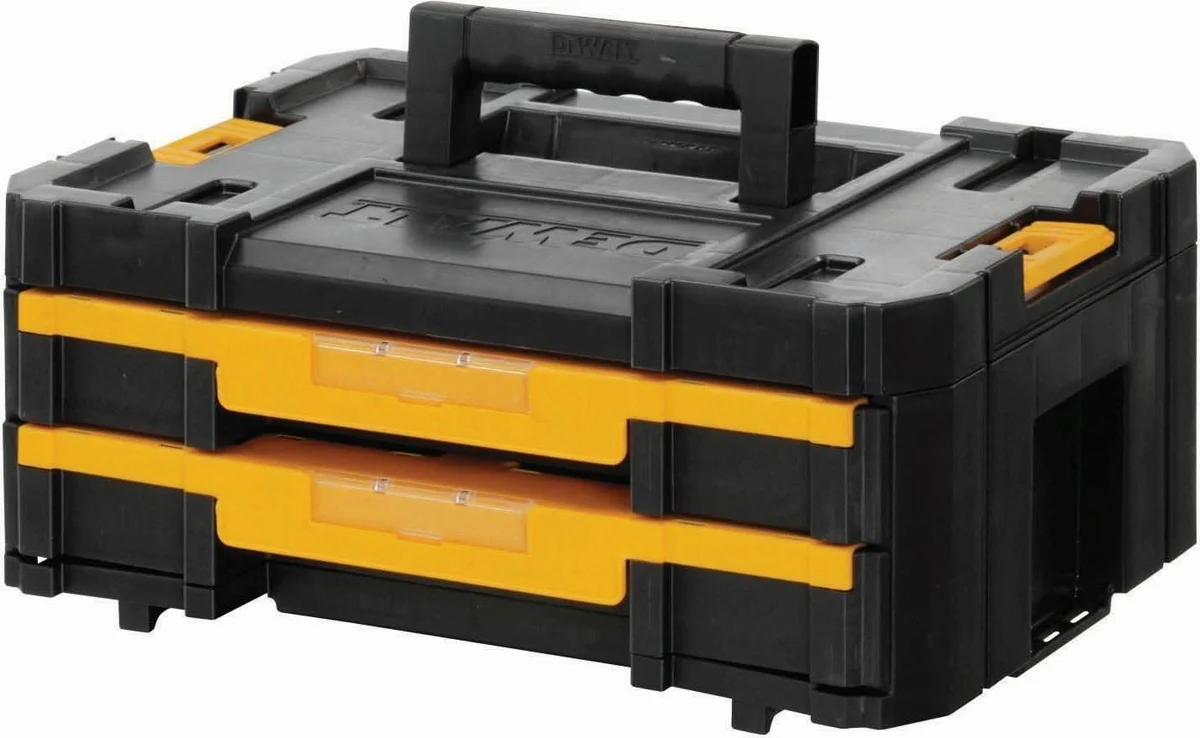 DEWALT 得偉 DWST17804 雙抽屜工具箱(三角度正面)
