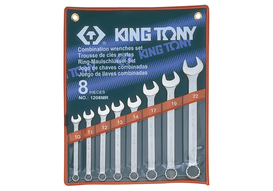 KING TONY 金統立 1208MR 八支公制梅開扳手組,10 至 22 mm