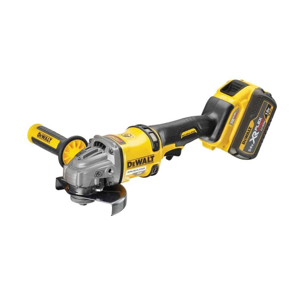 DEWALT 得偉 DCG414T2T 60V MAX 無碳刷 5"砂輪機(雙電 2.0Ah)