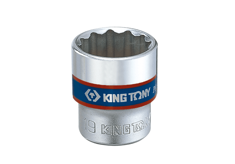 KING TONY 金統立 333019M 3/8英吋 19mm 公制十二角標準套筒