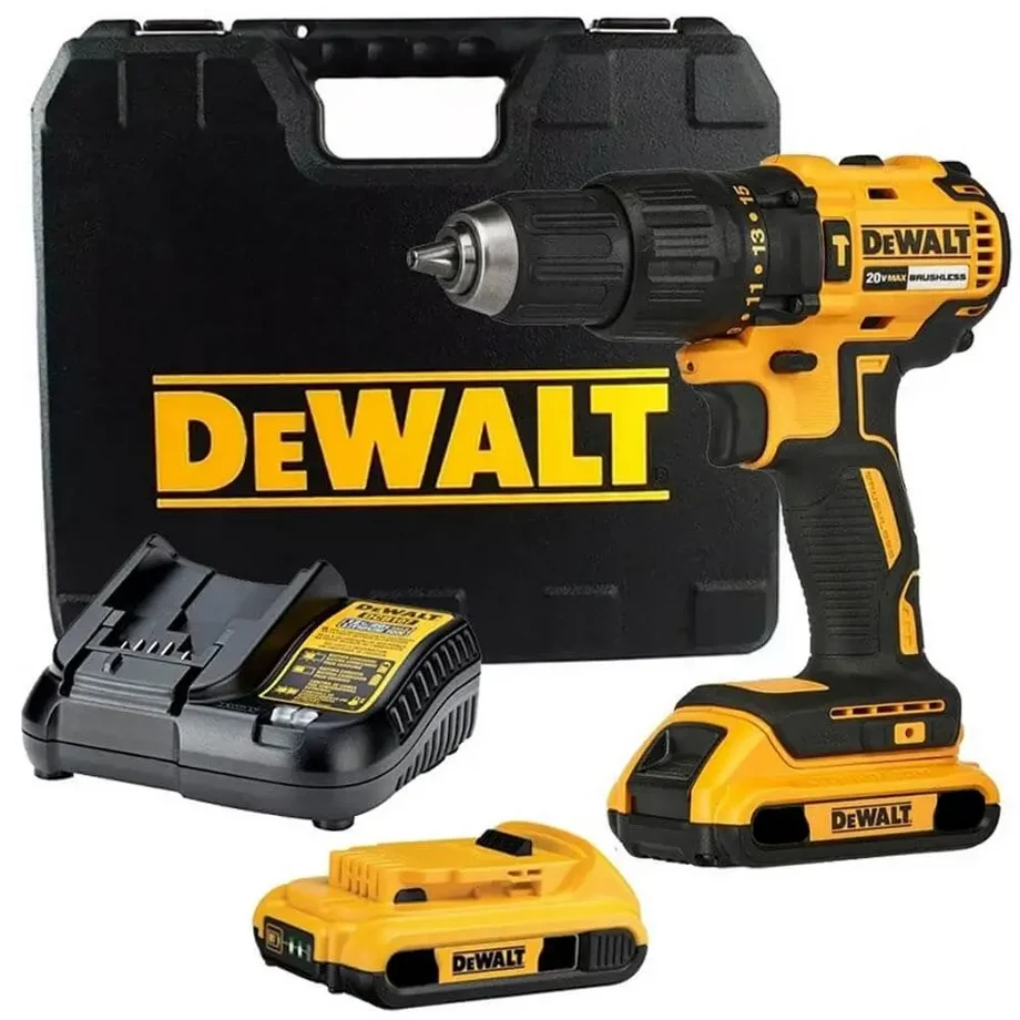 DEWALT 得偉 DCD7781D2T 20V 無刷震動電鑽起子 套裝(三件式含工具箱、充電器、電池)