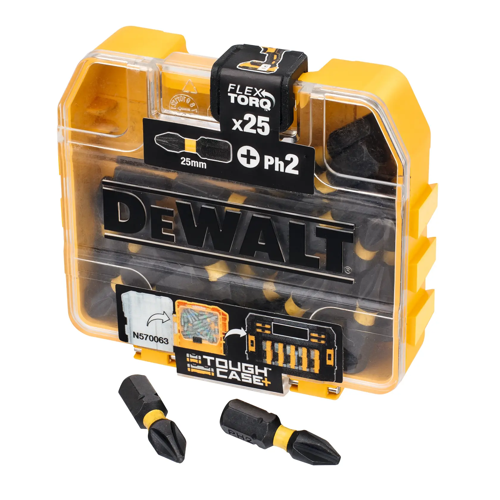 DEWALT 得偉 DT70555T-QZ 十字起子頭 #2×25mm(25支組)