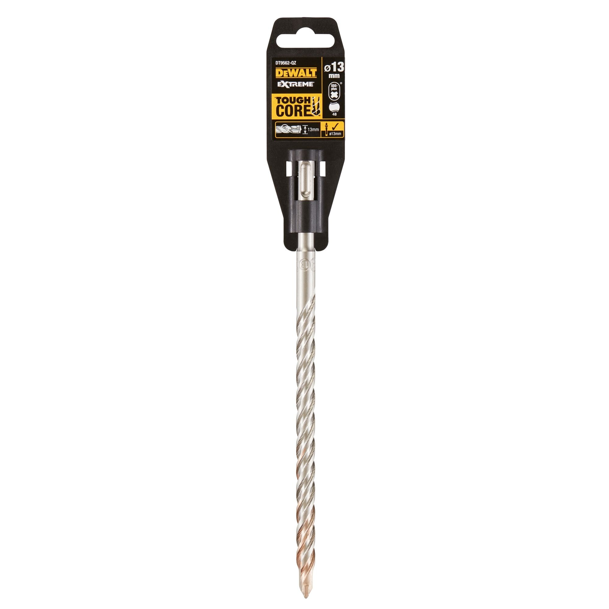 DEWALT 得偉 DT9562-QZ 13 mm SDS-Plus 四坑柄二刃混凝土鑽咀及掛卡包裝