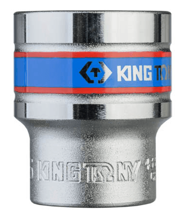 KING TONY 26 mm 十二角標準套筒通路示意(本款 433026M、1/2 吋驅動、單顆),側面全貌;來源頁代碼 433026MR,非本款條碼或包裝承諾